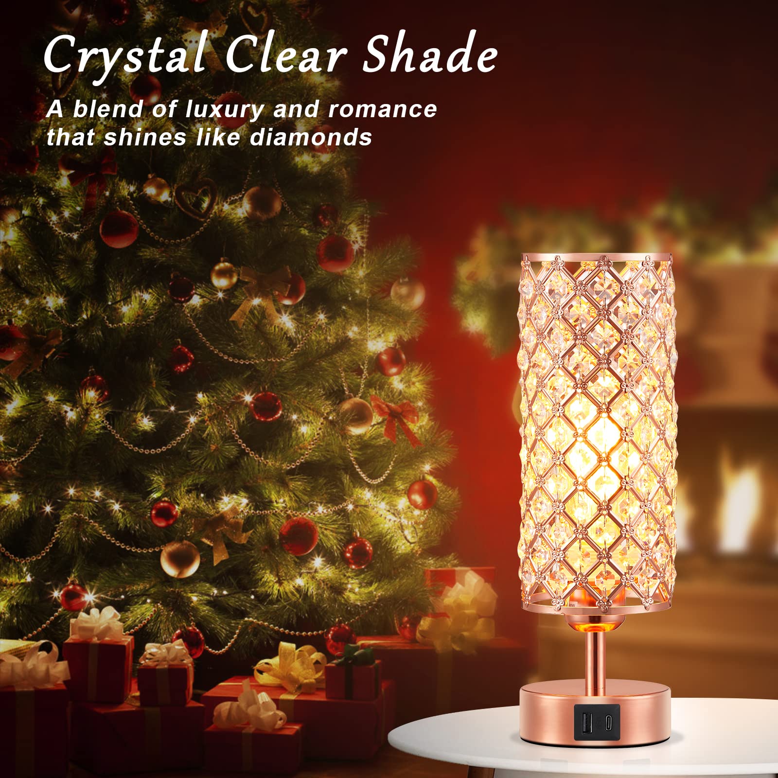 Hong-in touch-dimmable bedside lamp with soft-glow settings for nighttime reading.