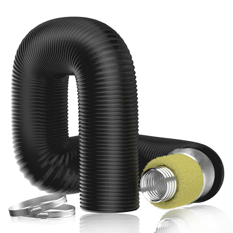 Hon&Guan 4in insulated duct reduces noise for inline duct fans.