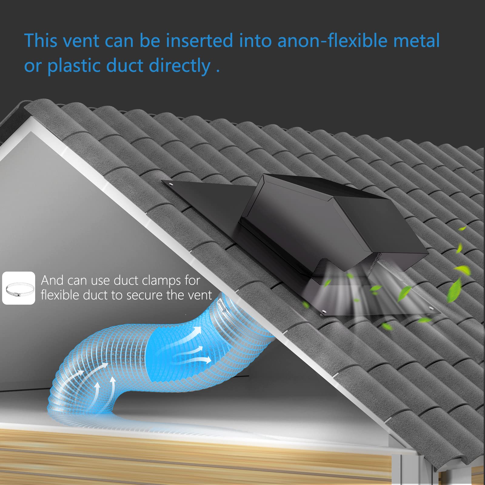Hon&Guan vent in galvanized steel with corrosion-resistant coating.