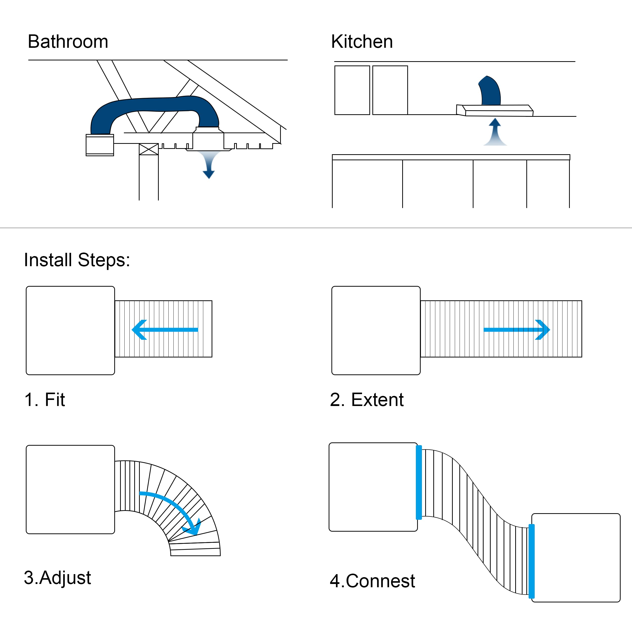 Hon&Guan 8-inch ducting supports grow tents with reliable air movement.