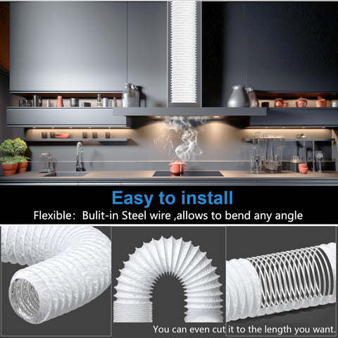 Hon&Guan dryer vent hose three-layer structure for durability