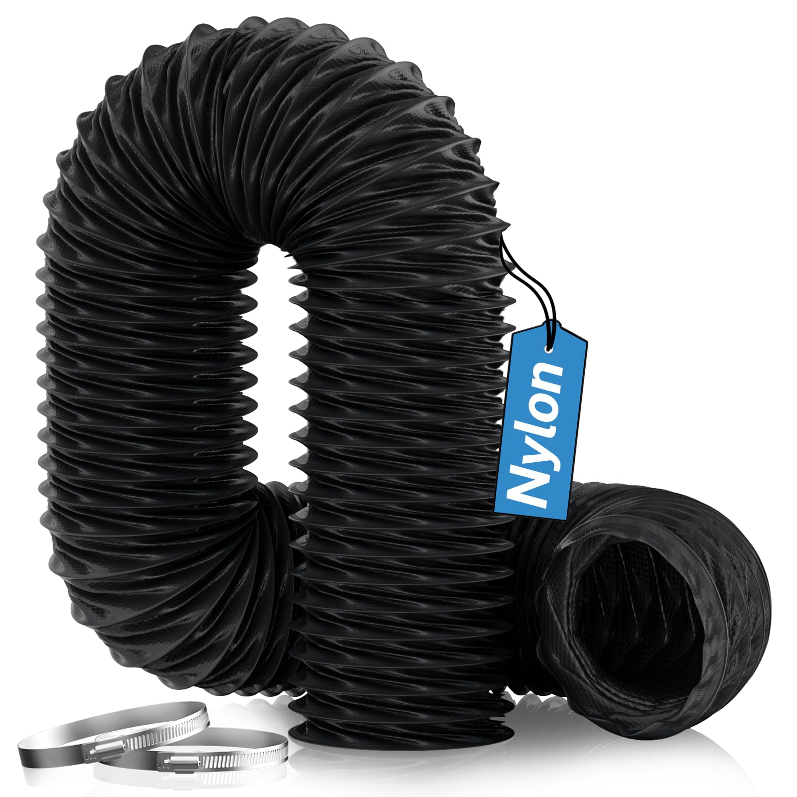 Hon&Guan diesel heater ducting, 3-inch size, flexible nylon for durable high-temp airflow.
