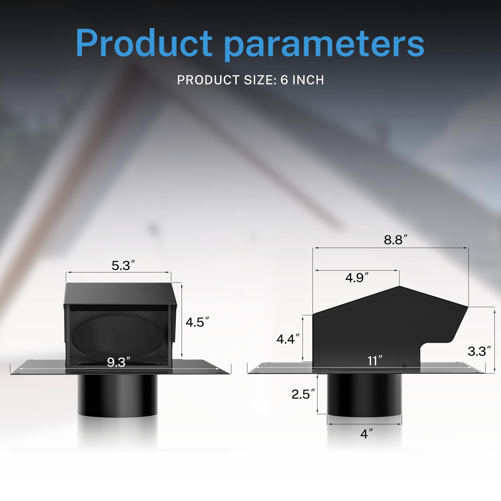 Hon&Guan multi-functional vent for roofs walls attics