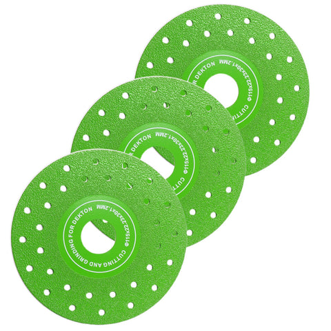 Honkdtyun 3pc ultra-thin diamond disc set in 4.5 inch for precise tile cuts