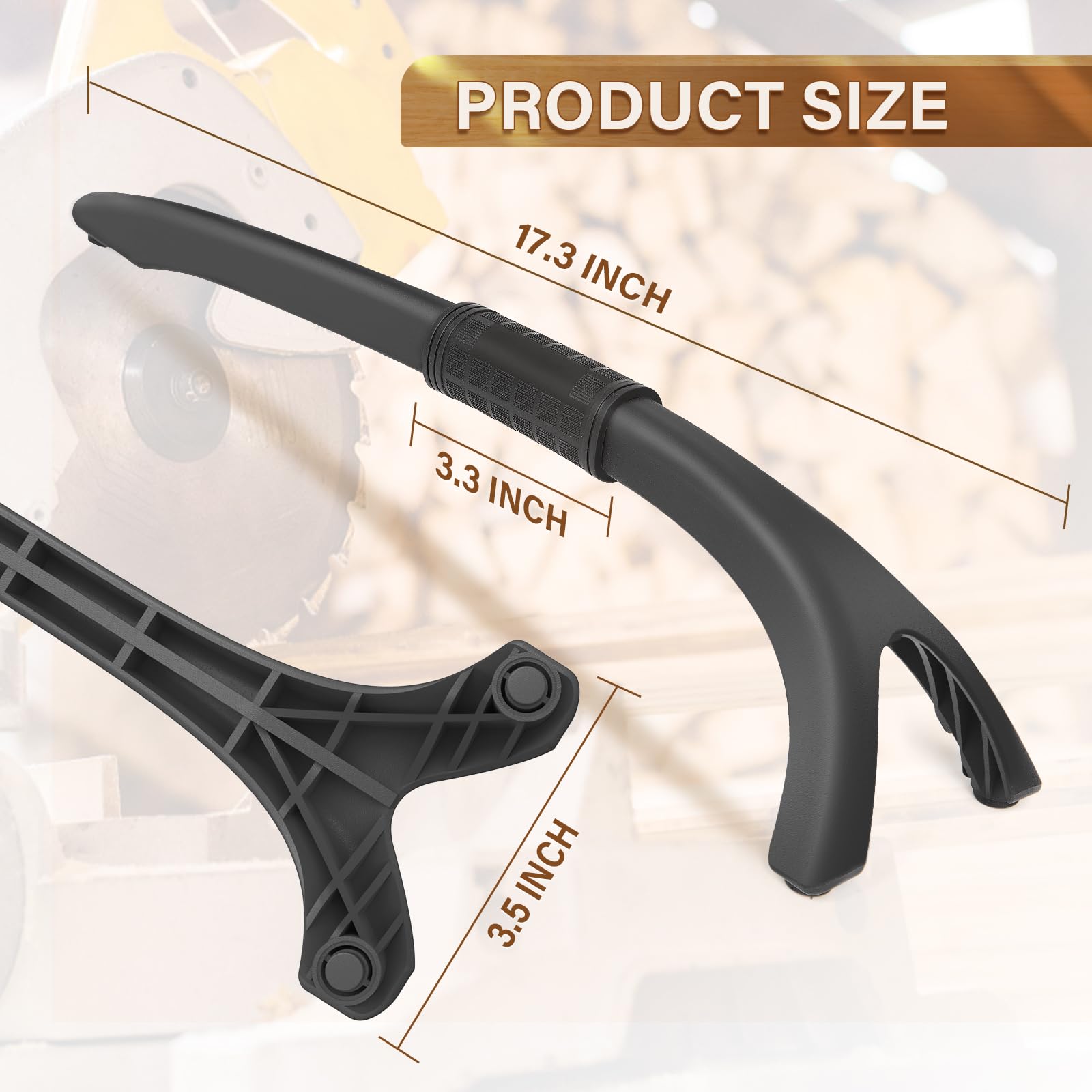HonL-Fam hold down stick holds small pieces securely for accurate positioning.