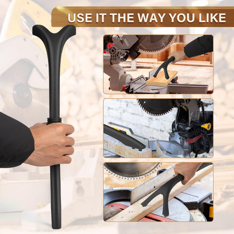 HonL-Fam Miter Saw Hold Down Stick offers a secure wood grip during cuts.