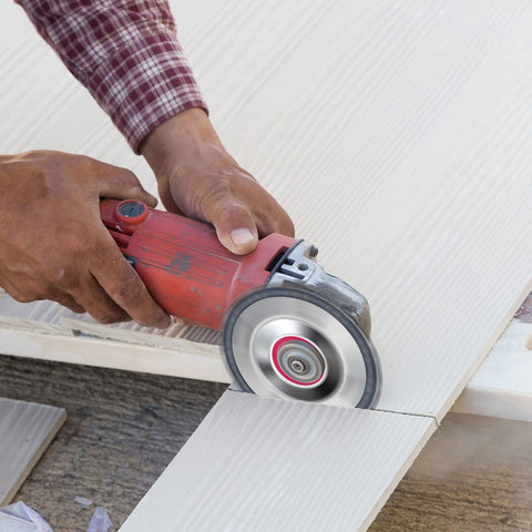 Honoson 58-inch blade plate mounted on grinder for efficient shaping.