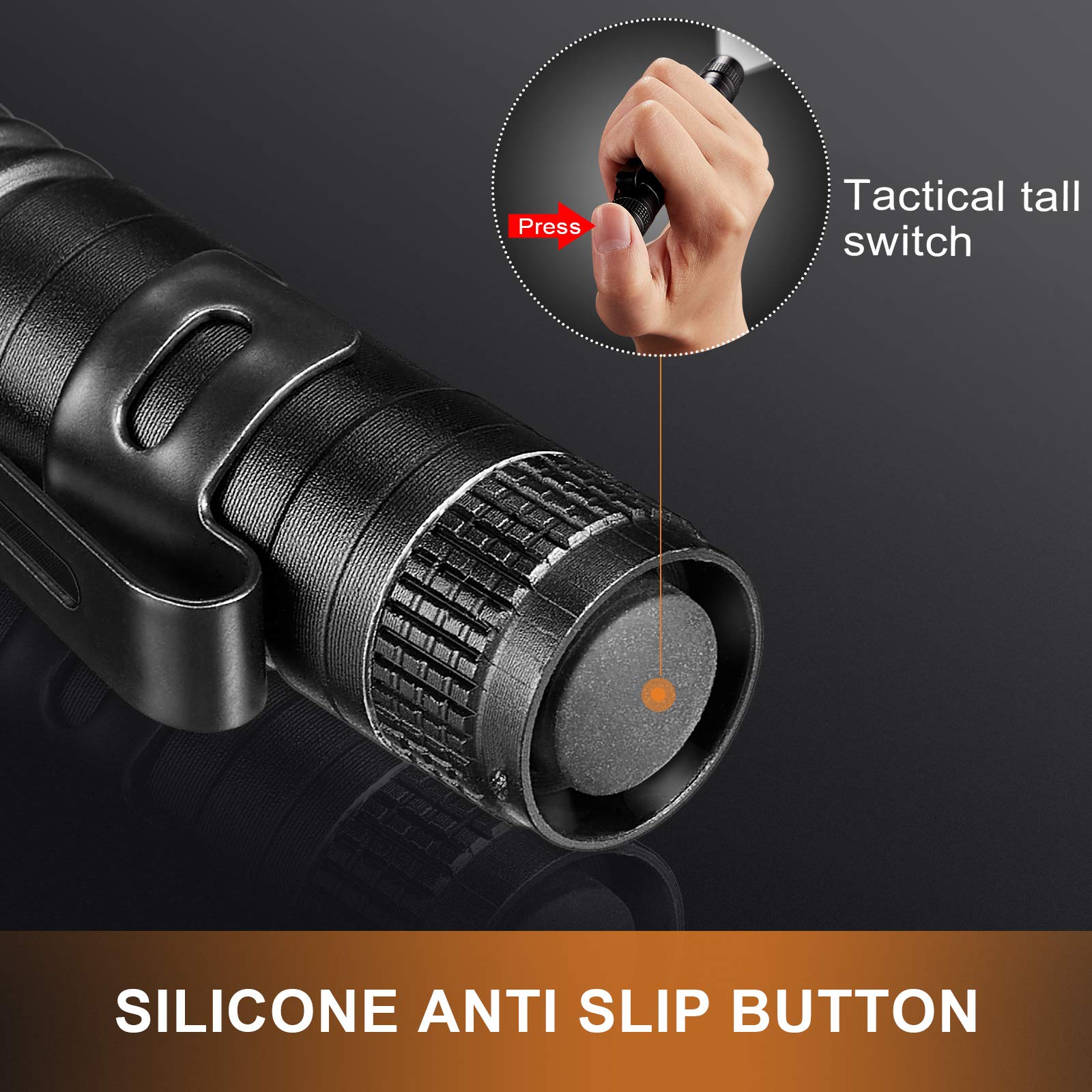 Honoson aluminum pen light with scratch-resistant lens and durable construction