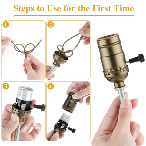 Honoson lamp repair kit 8 pin cord ideal for long reach lighting projects.
