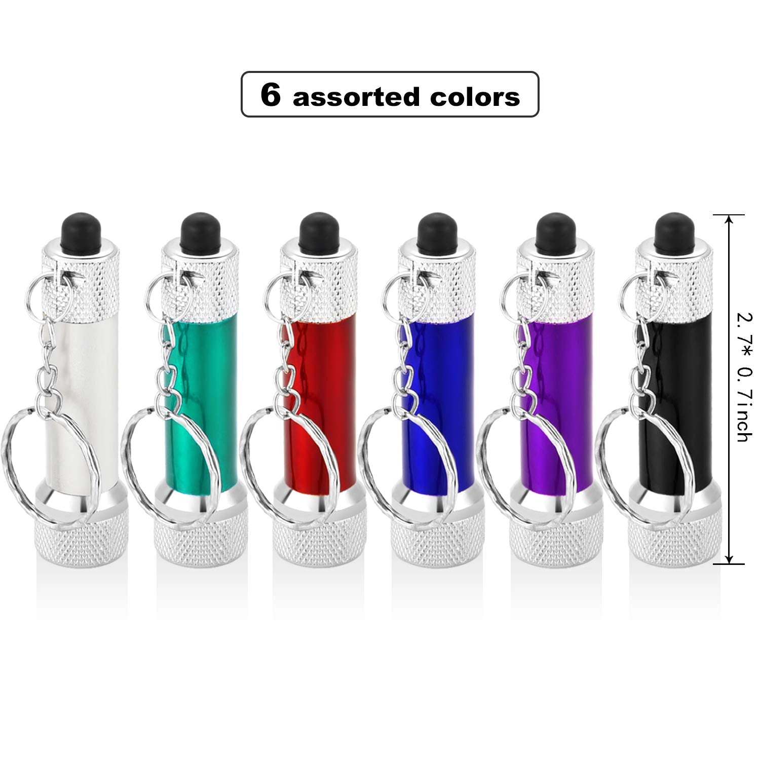 Honoson mini LED flashlight keychain with durable aluminum body for adventures.