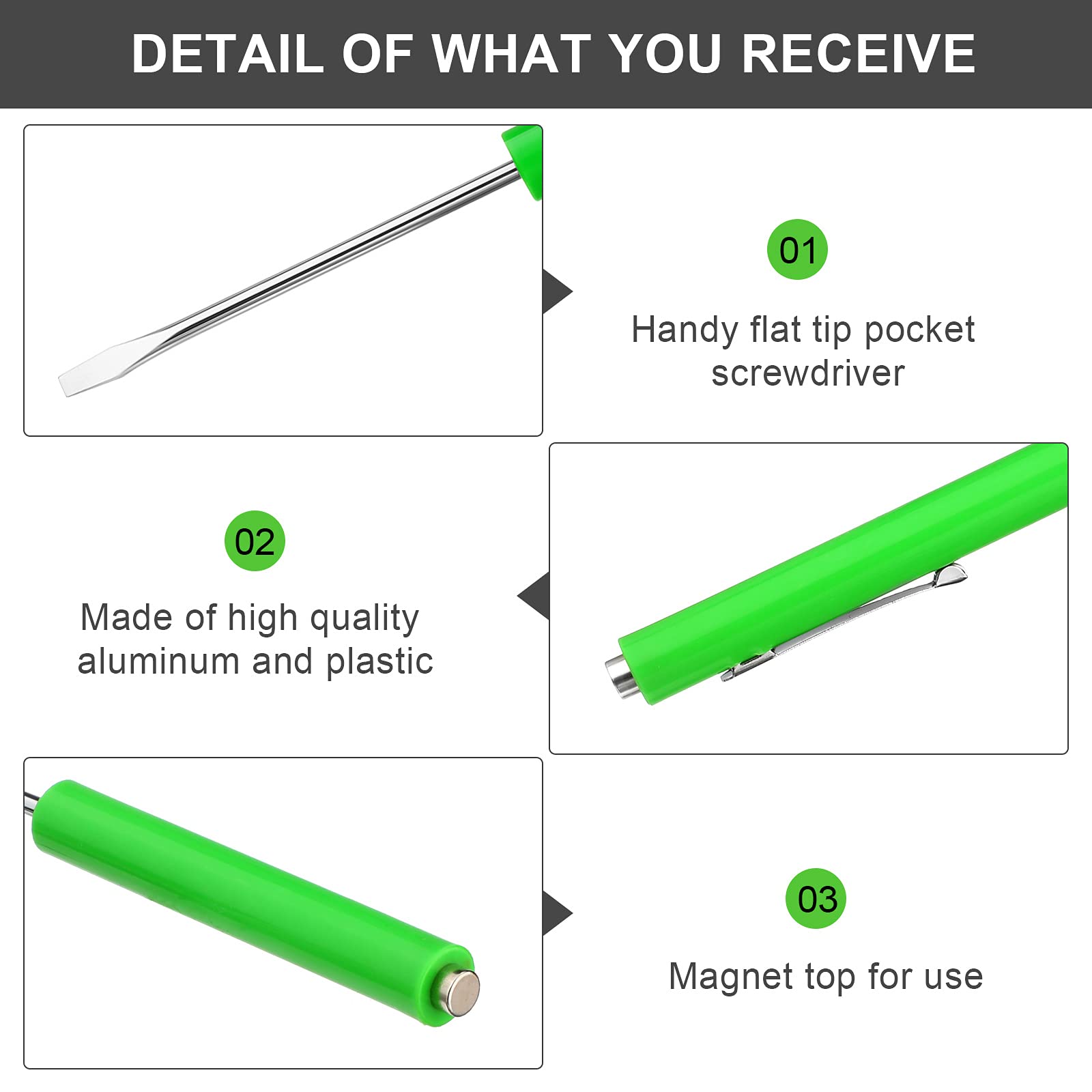 Honoson mini-slotted screwdriver single blade for electronics and small gadgets.