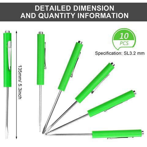 Honoson pocket screwdriver with pocket clip keeps tools secure in your belt or bag.