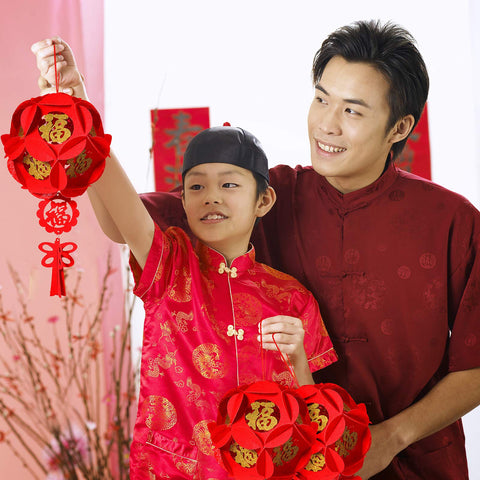 Honoson spring festival lanterns add festive touch to home.