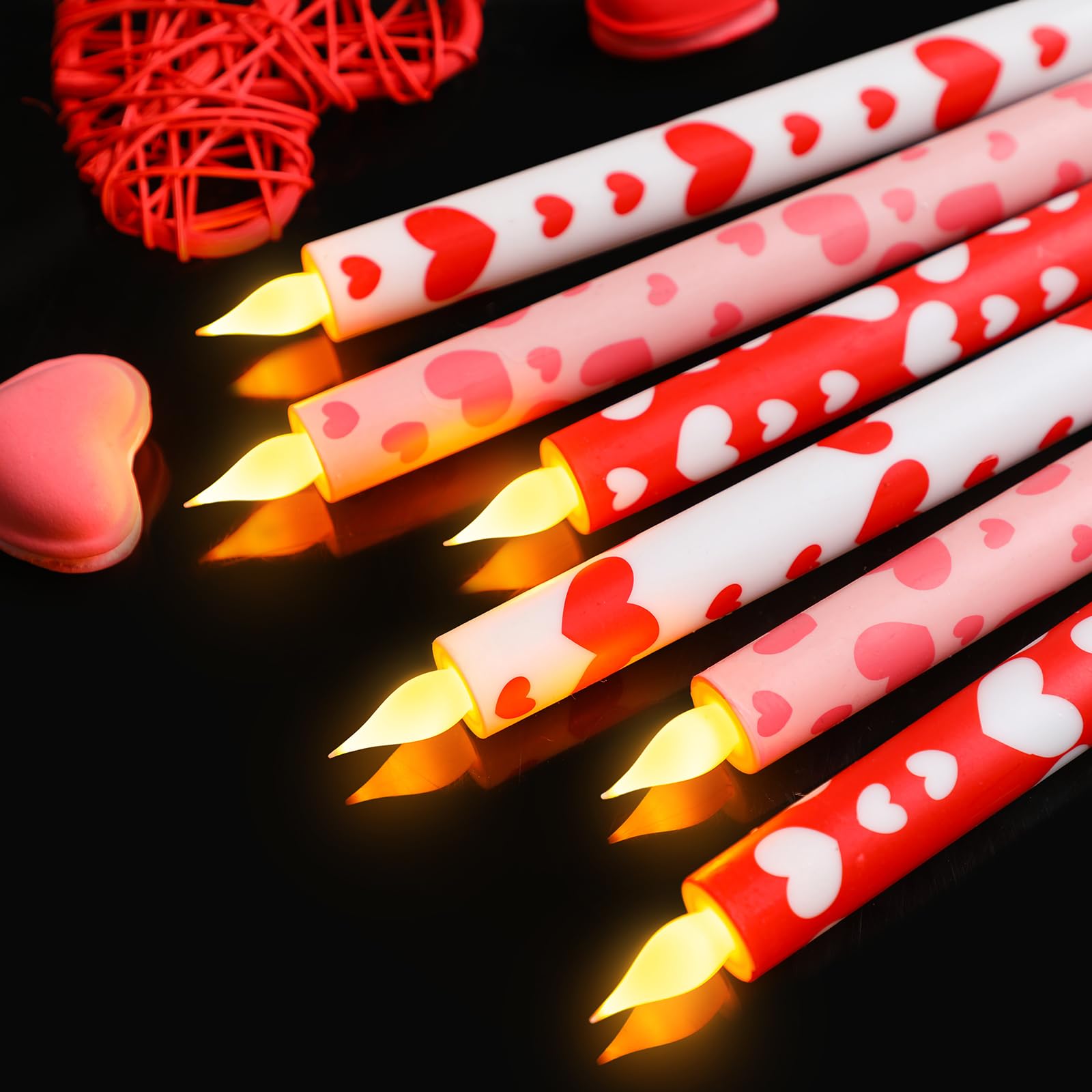 Honoson durable plastic LED candles provide safe home lighting.
