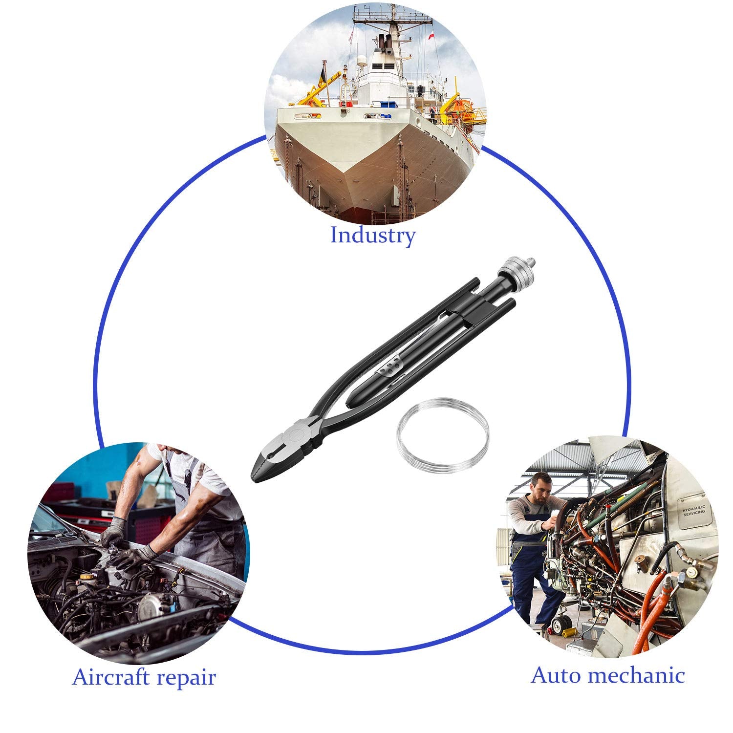 Honoson wire twisting action showing multitask capability in use