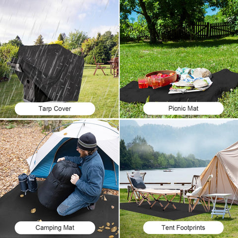 Honsaifau tarp folded compactly for storage and travel.