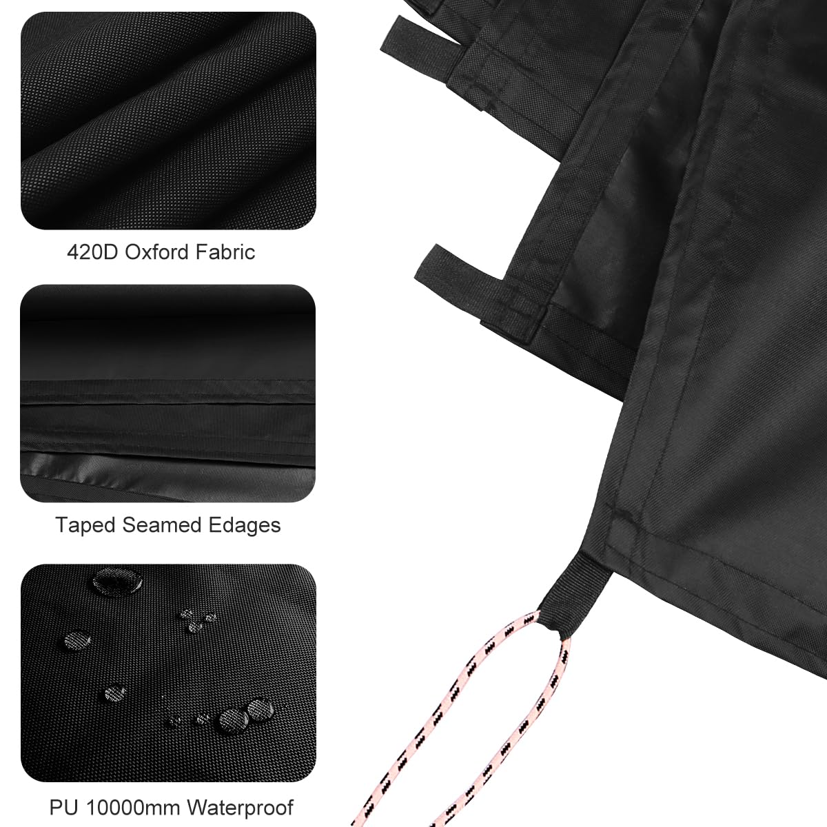 Honsaifau tarp as durable groundsheet for picnics and camping sites.