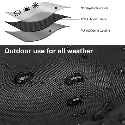 Honsaifau tarp used as sunshade and rain cover for outdoor gatherings.