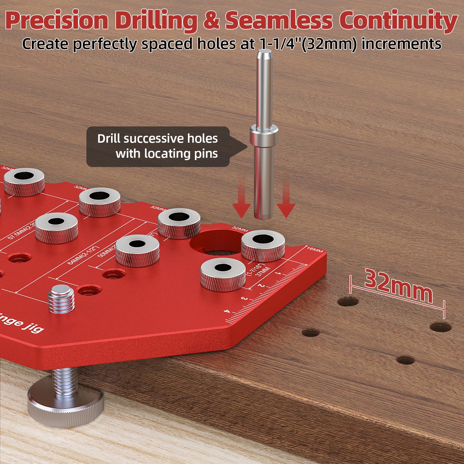 HONTAITUO jig supports 1/4-inch and 5mm drill sizes for versatility