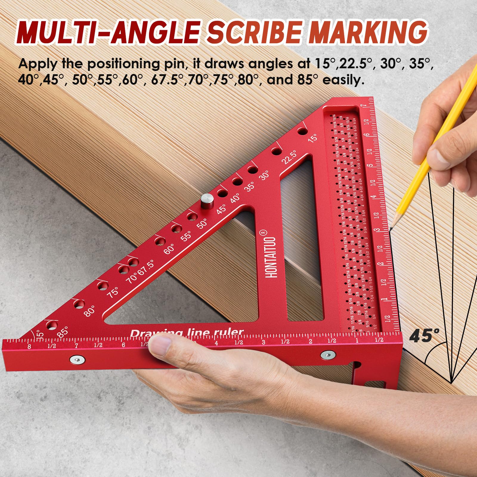HONTAITUO Allen wrench included for easy assembly and marking gauge setup.