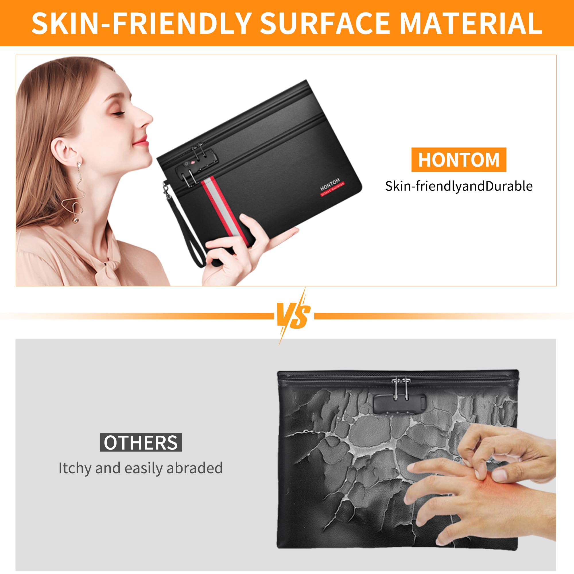 Hontom bag with digital combination lock enhances security while traveling.