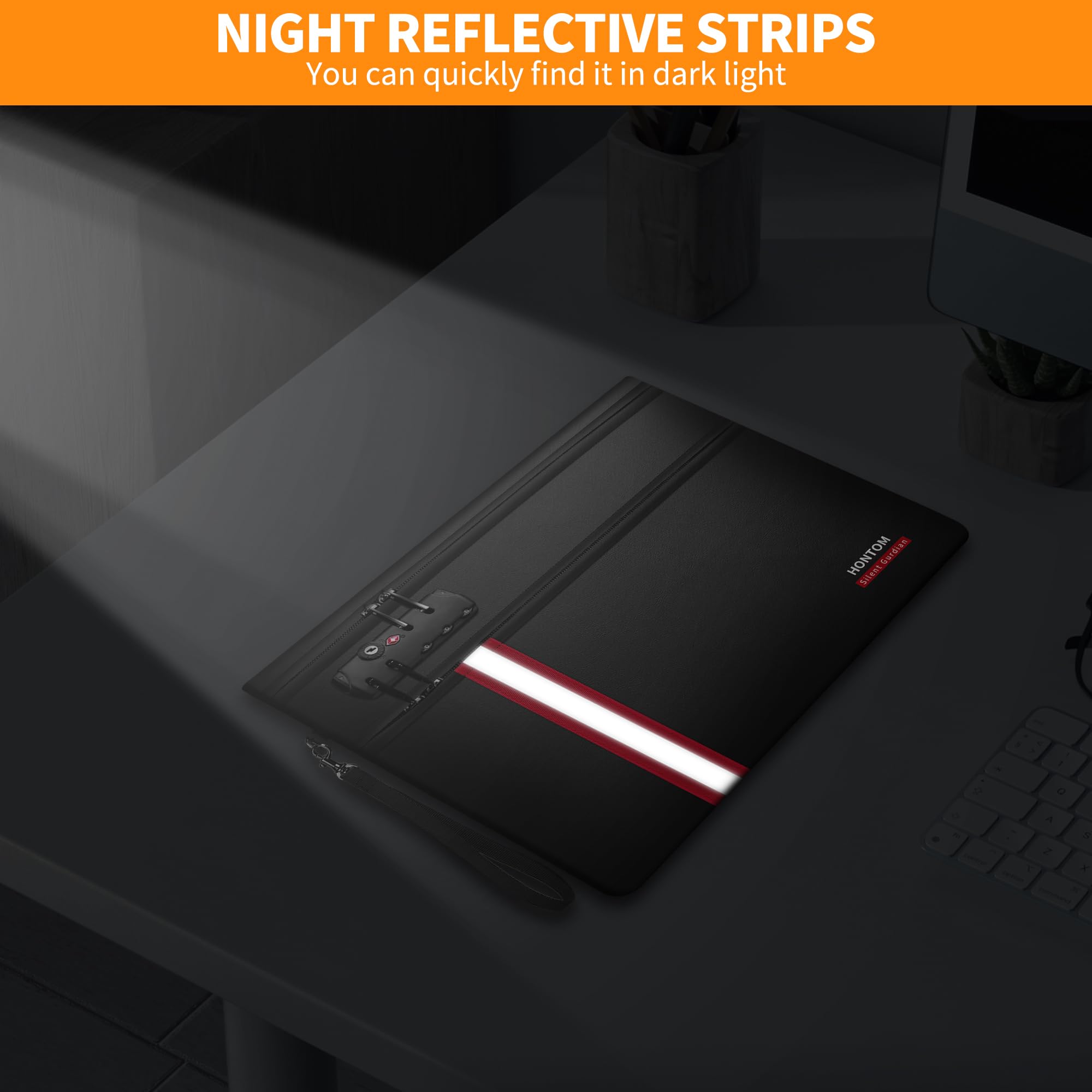 Two large compartments separate irreplaceable documents and daily essentials.