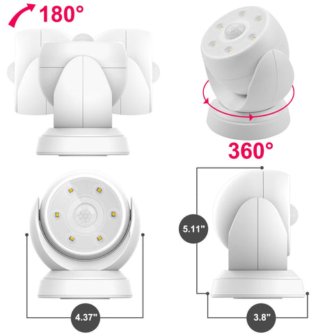 HONWELL motion-activated-security-light detects movement for added situational awareness.