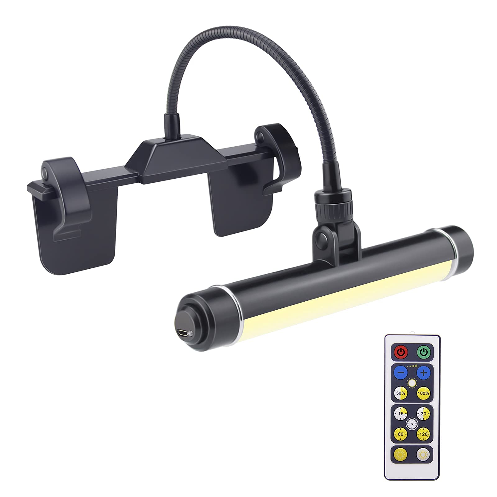 HONWELL painting lights clip-on setup highlights artwork with easy mounting