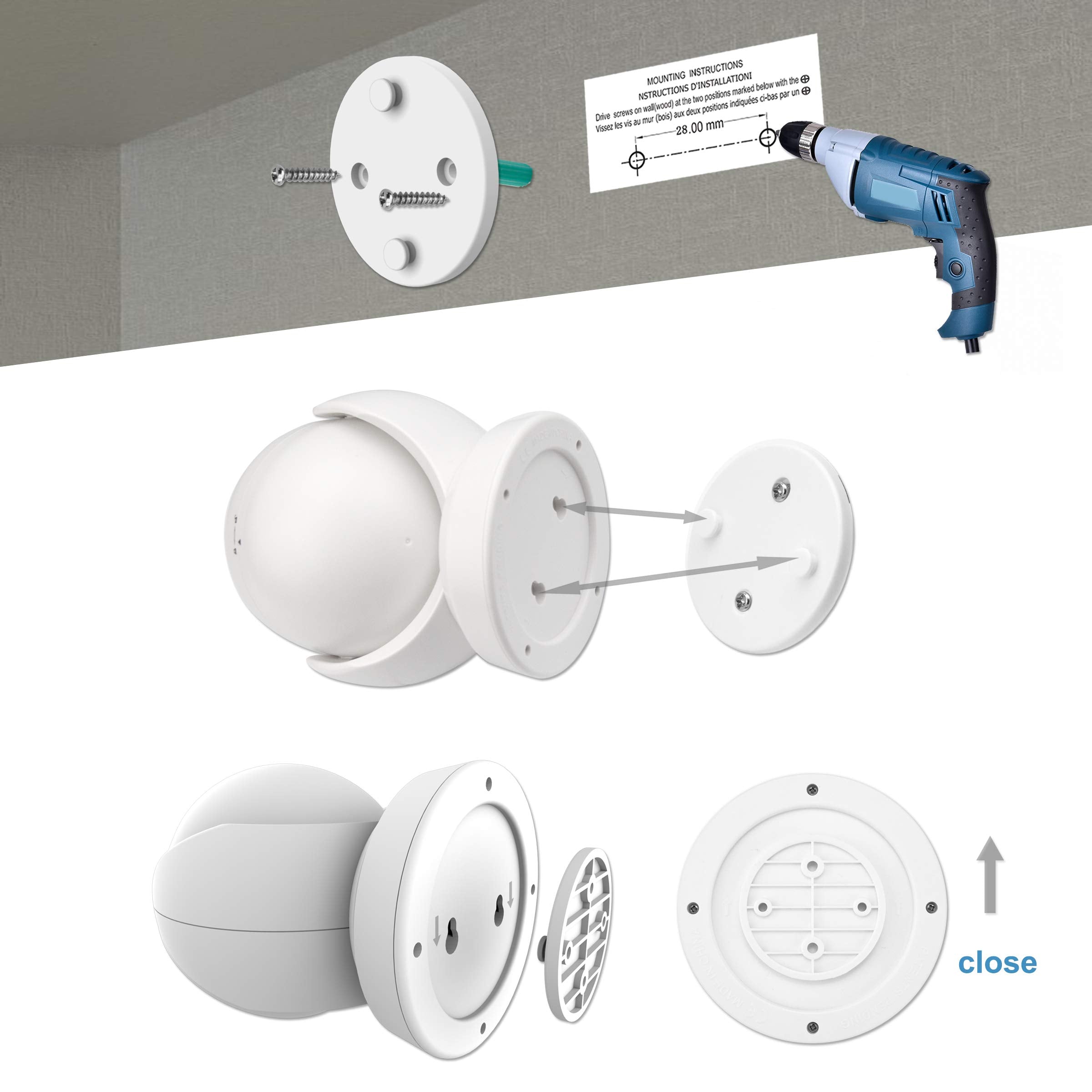 HONWELL shed-garage-light brightens work areas with energy-efficient LED.