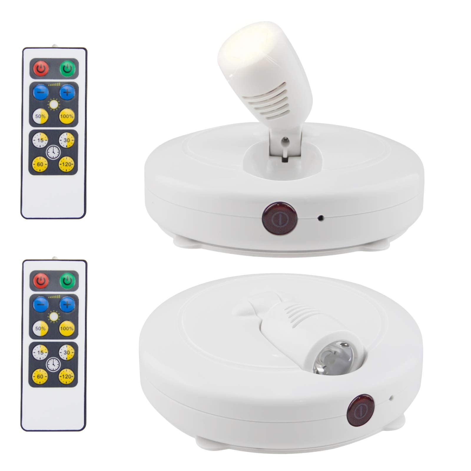 HONWELL wireless spotlight close-up showing battery-powered art lighting versatility
