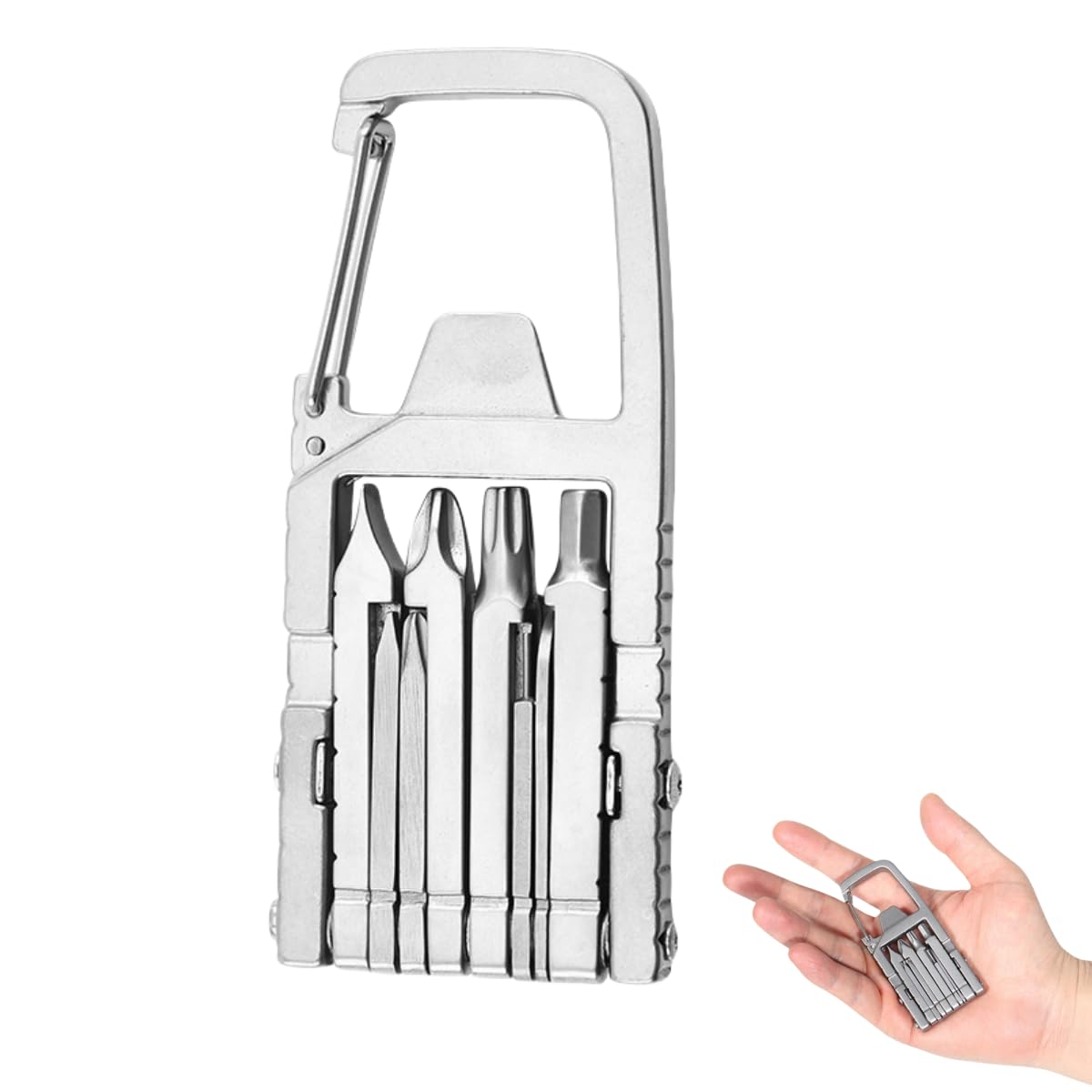 Honyge Mini Multitool Self bottle opener on a compact keychain for quick tasks