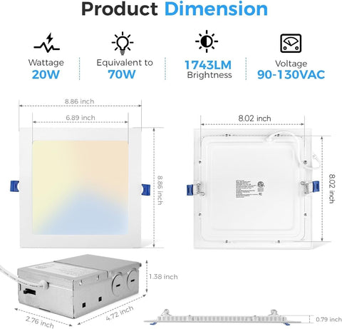 HONZIN dimmable 10-100% for smooth lighting transitions