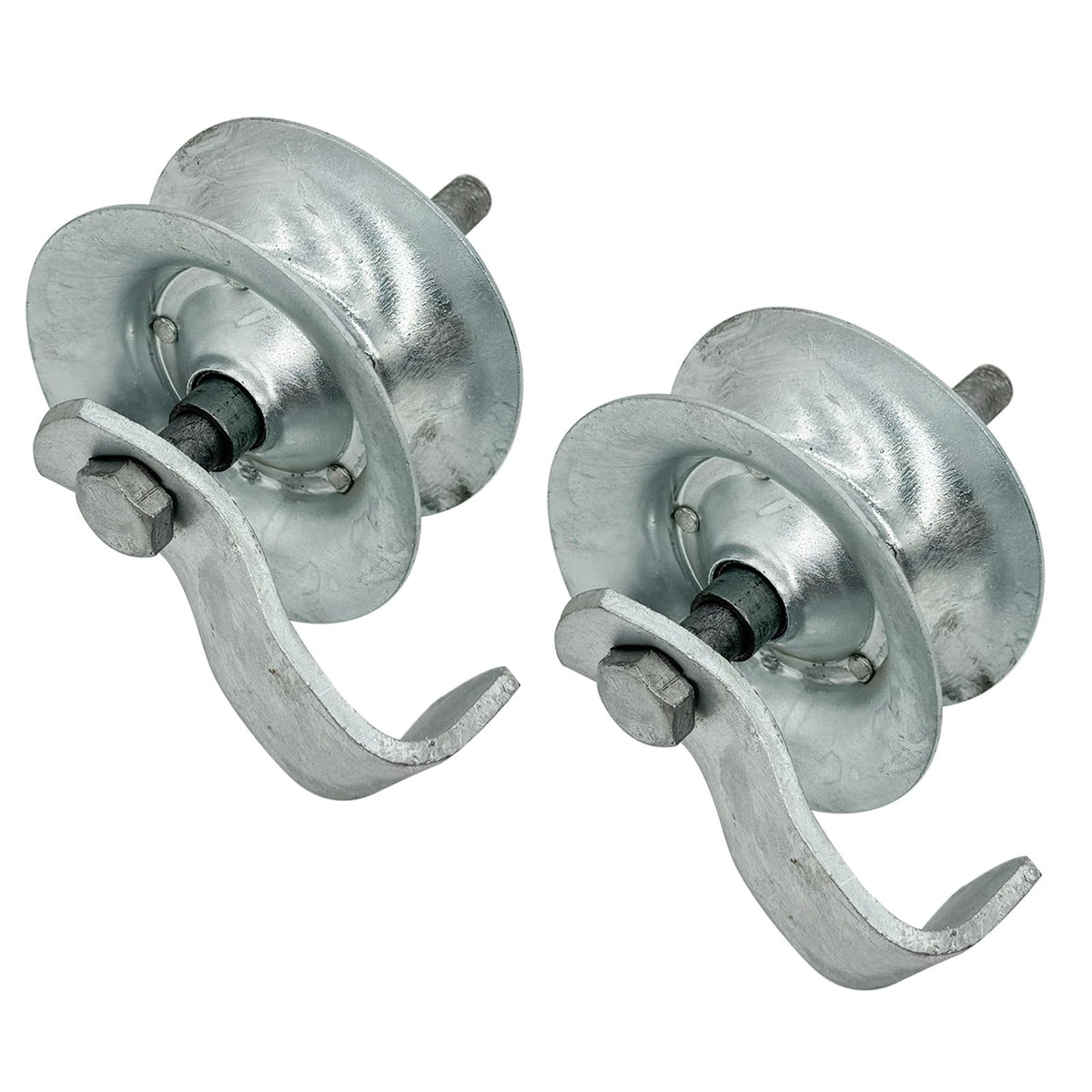 HOOBBS sliding gate roller front view with a 5-inch wheel for durable outdoor gates.
