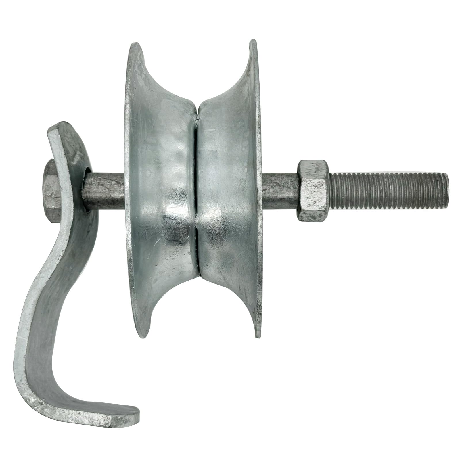 HOOBBS roller with galvanized finish for corrosion resistance.