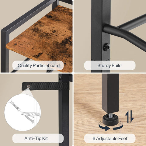 HOOBRO BF11ST01 assembly guide shows labeled parts and tools