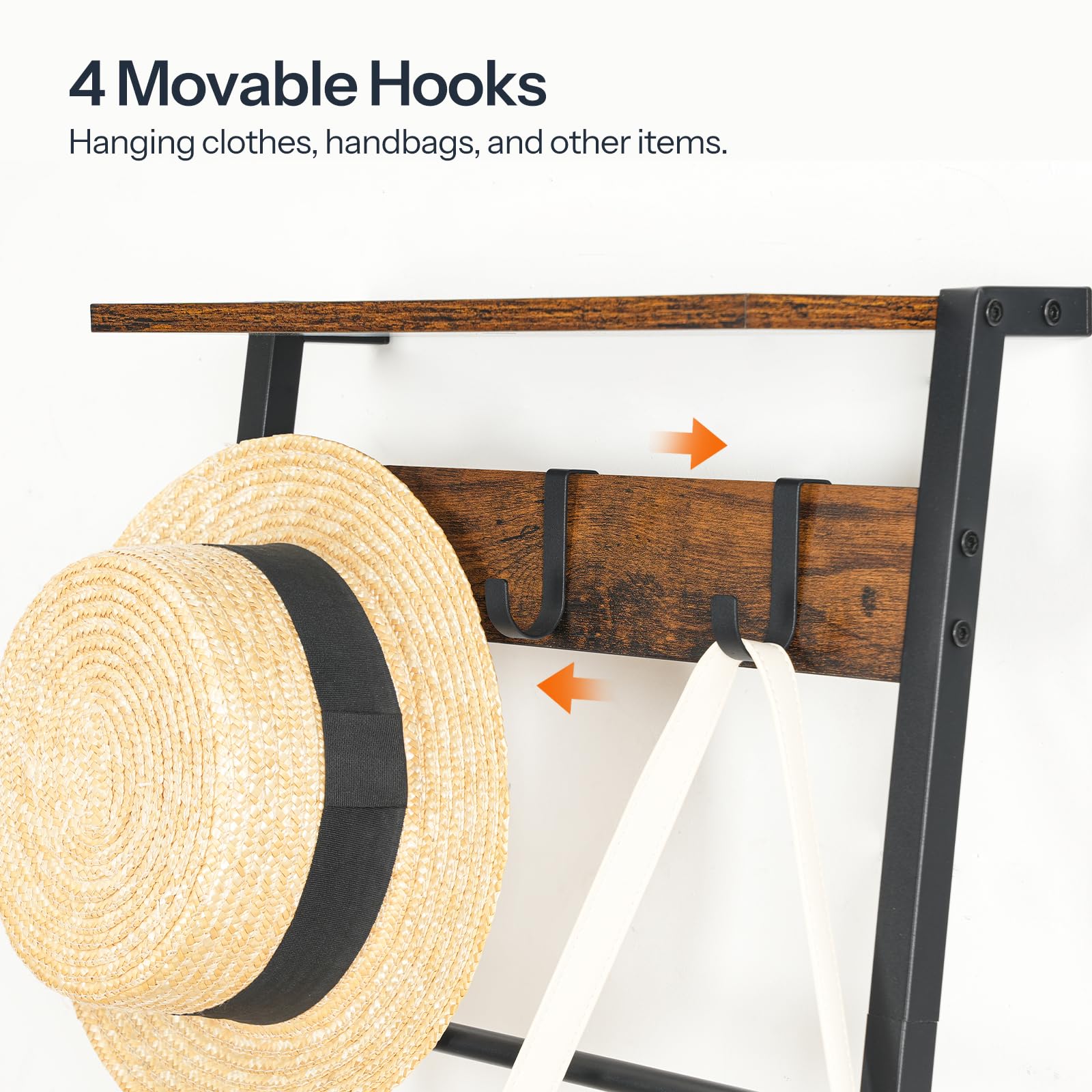 HOOBRO Blanket Ladder side-mesh-rack for organized textiles
