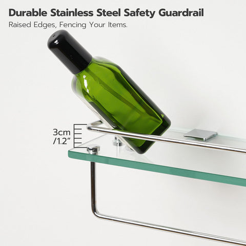 HOOBRO modern silver finish complements contemporary bathroom decor.