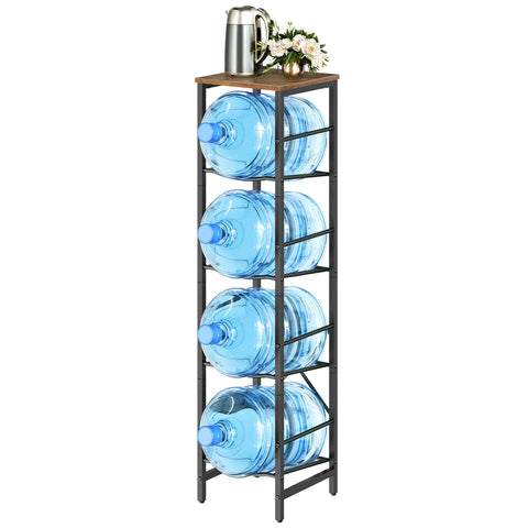 HOOBRO Water Jug Rack adjustable feet protect floors on uneven surfaces.