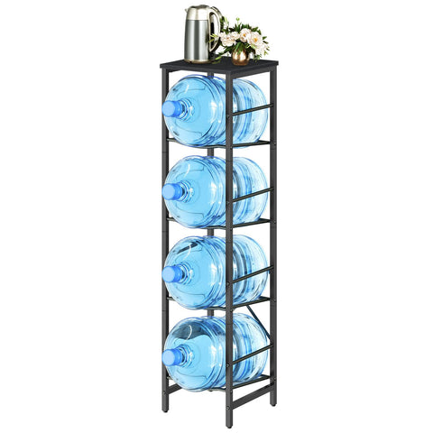 HOOBRO Water Jug Rack anti-tilt straps enhance sturdiness on uneven floors.
