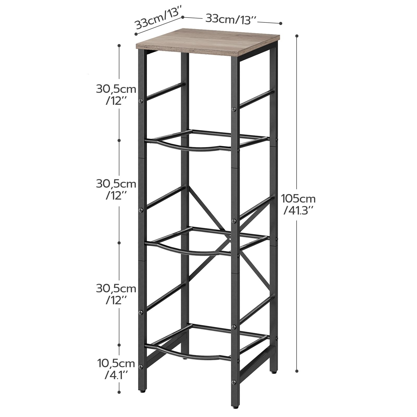 HOOBRO water jug rack – back view highlights the X-shaped support for enhanced stability.