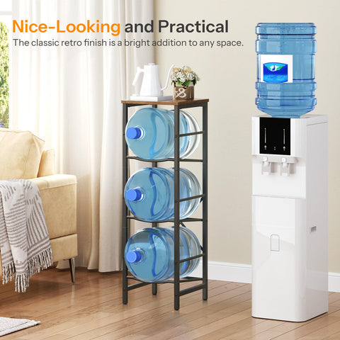 HOOBRO water jug rack detachable tiers demonstrating modular storage