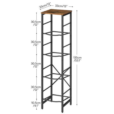 HOOBRO Water Jug Rack side view demonstrates compact kitchen storage.