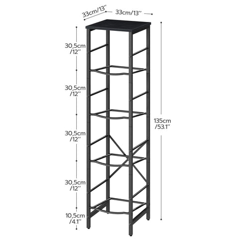 HOOBRO Water Jug Rack side view emphasizes compact footprint and space efficiency.