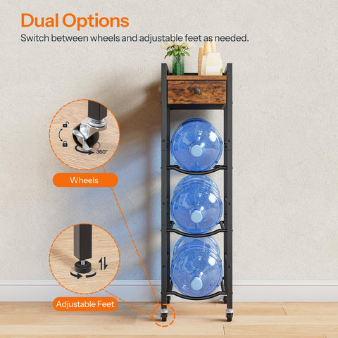 HOOBRO wheels enable easy repositioning in kitchen or office