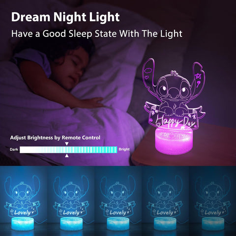 Hoofun DIY kids room night light creates cozy reading moments.