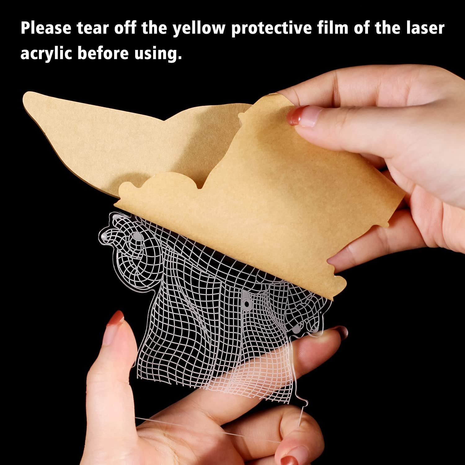 Hoofun Star Wars 3D light powered by USB or batteries for flexibility.