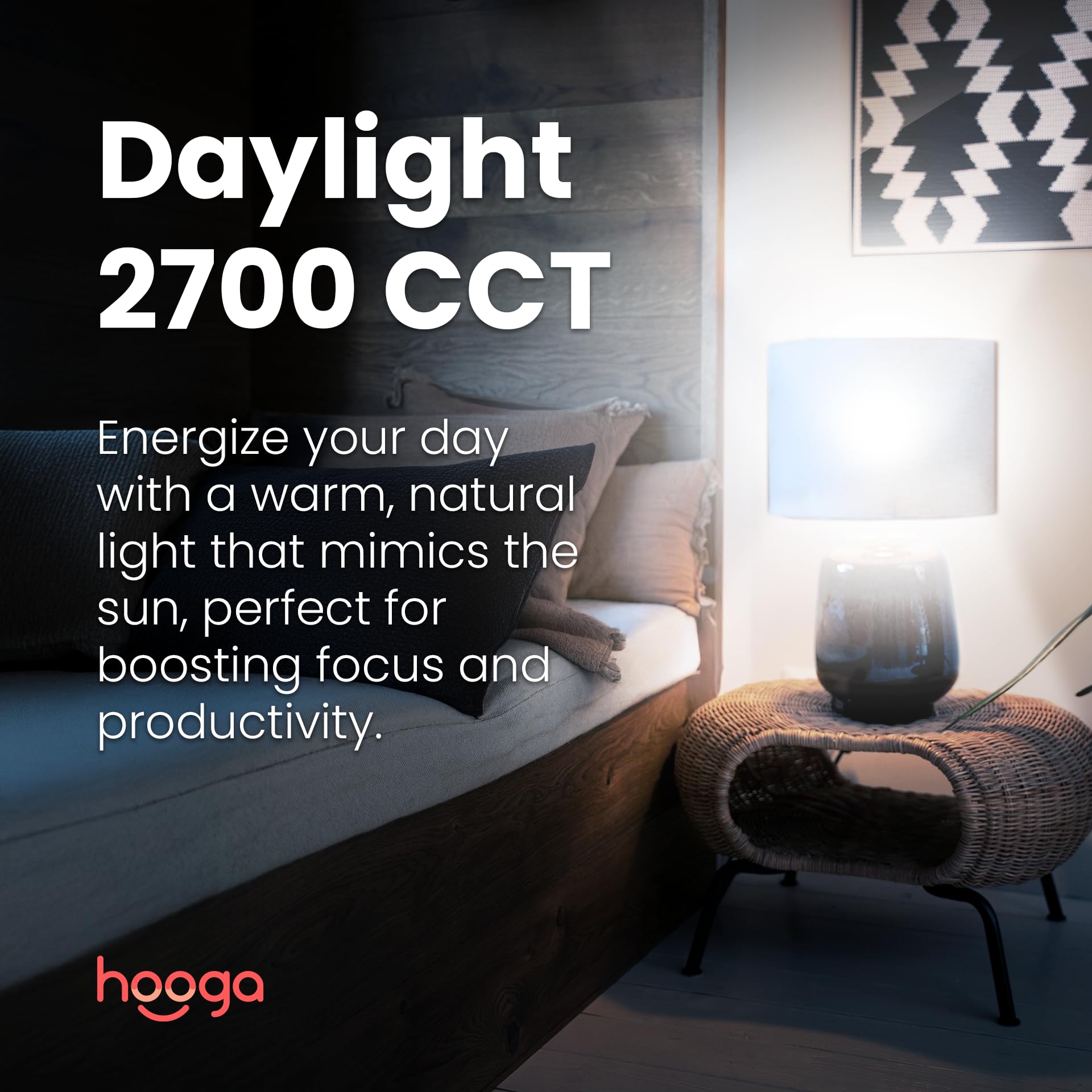 Hooga Circadian 7W LED flicker free illumination for comfort