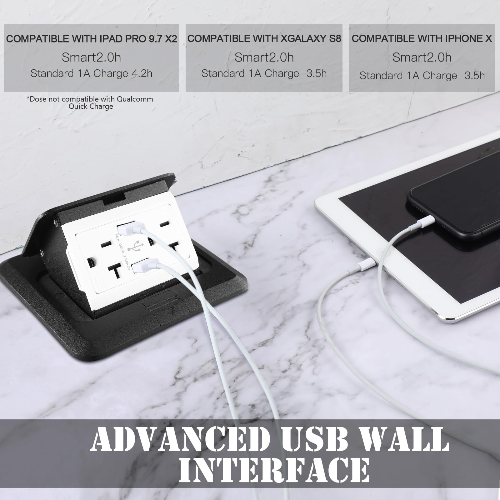 Hoolerry floor outlet with damper opens slowly for safe, tidy access.