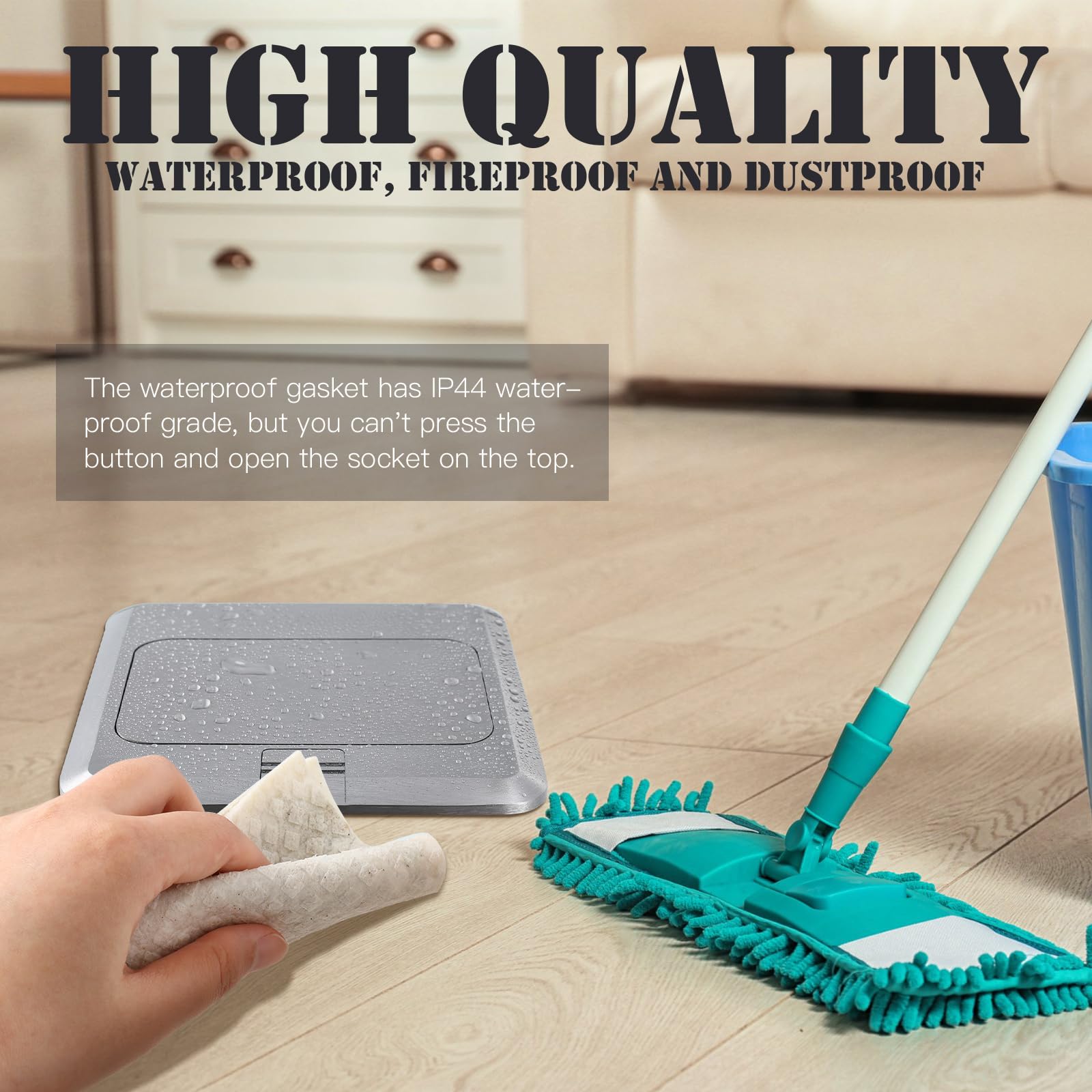 Hoolerry floor outlet assembly kit with screws and washers