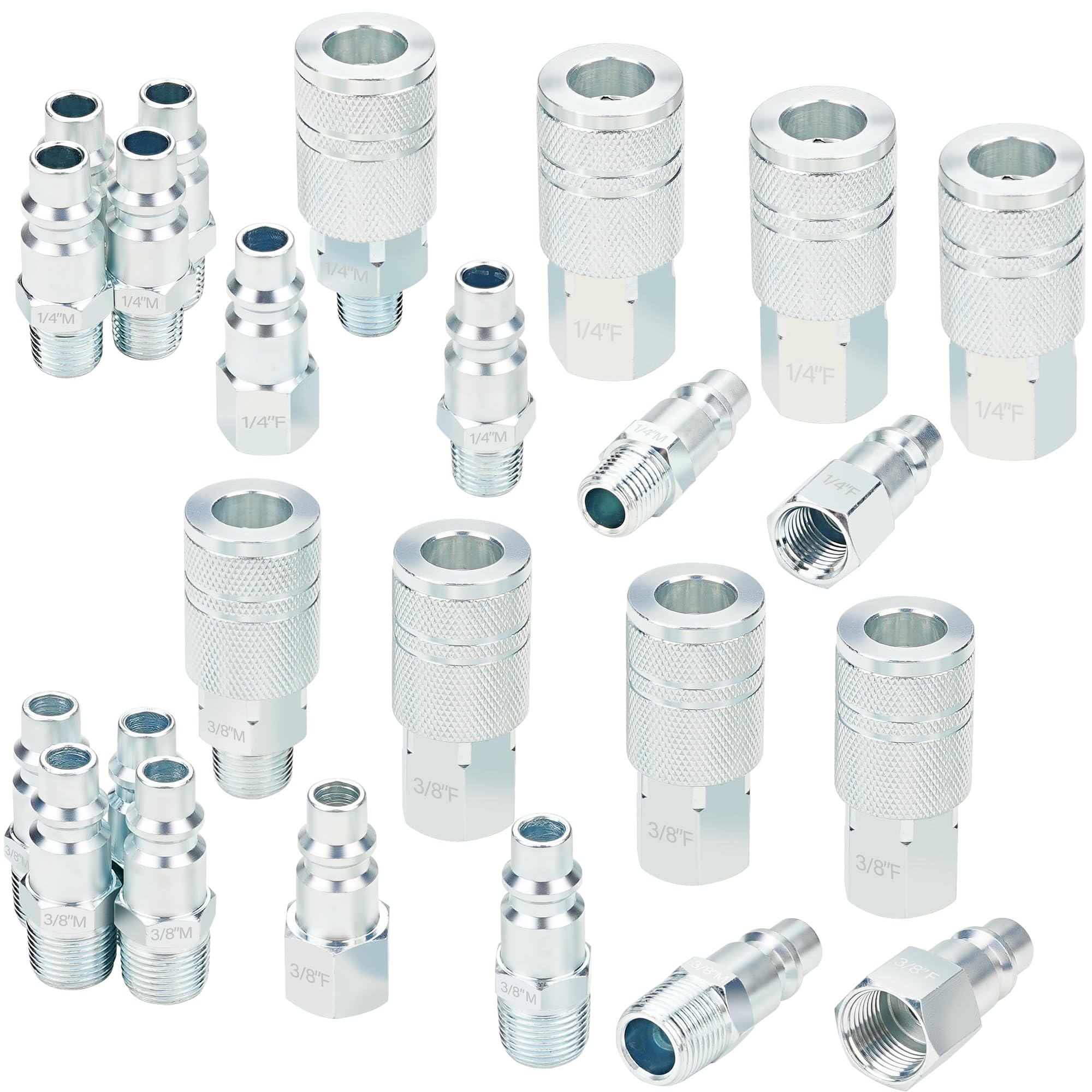 HOOTSUM 3/8 inch body quick connect fittings for high flow tool connections